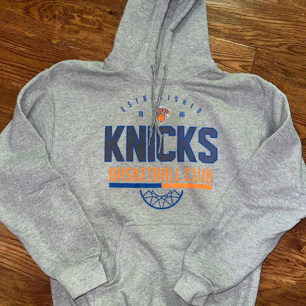 NBA Gray and Blue Sweatshirt Hoodie